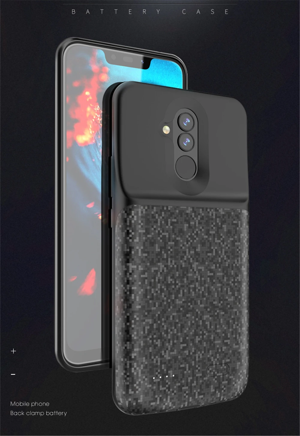 Чехол для внешнего зарядного устройства KQJYS s для Hauwei mate 20 Lite, чехол для питания 5200 мА/ч, внешний аккумулятор с зажимом, чехол для зарядки аккумулятора