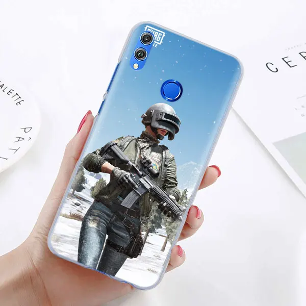 Pubg чехол для телефона для huawei Honor 8X 8A Pro 8C 8S 9 10 Lite 20i Honor Play Y7 Y9 крышка чехол Coque - Цвет: 05
