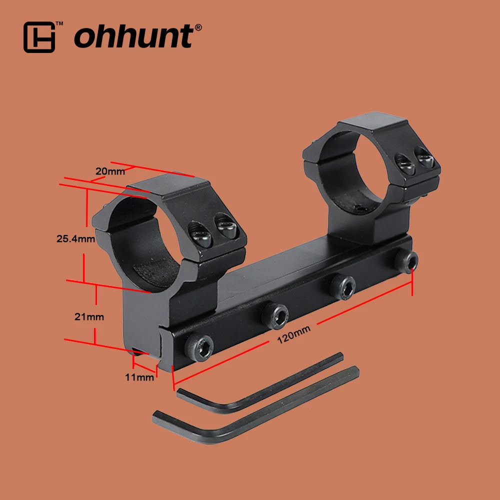 Ohhunt Охотничьи аксессуары кольца для крепления прицела 25 4 мм трубка с 11 Рельсом