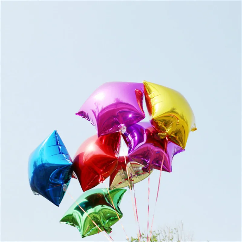 50 шт. 10 дюймов Лидер продаж звезда Форма воздушный шар с гелием на свадьбу больших