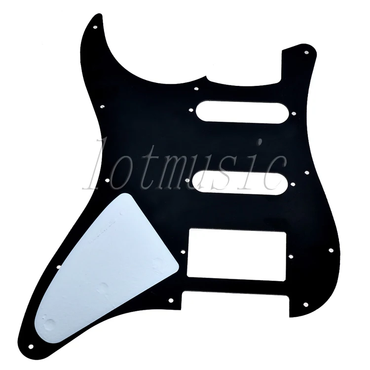 4 шт. серый жемчуг Гитара Pickguard SSH 3-слойный 11 Отверстие для электрической замены |