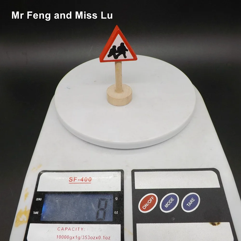 Предупреждение пешеход деревянная игрушка детский дорожный знак обучение