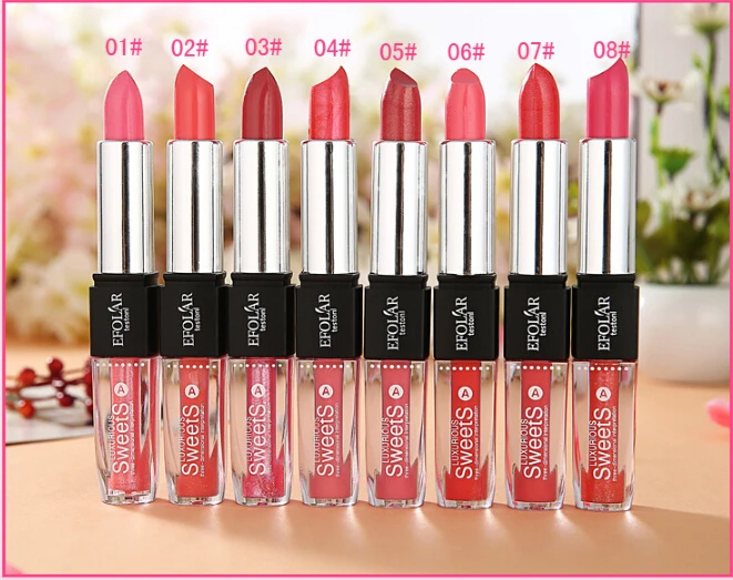 2015 Удивительные цвета водонепроницаемый 1 шт Новый блеск для губ 2 в Витаминная