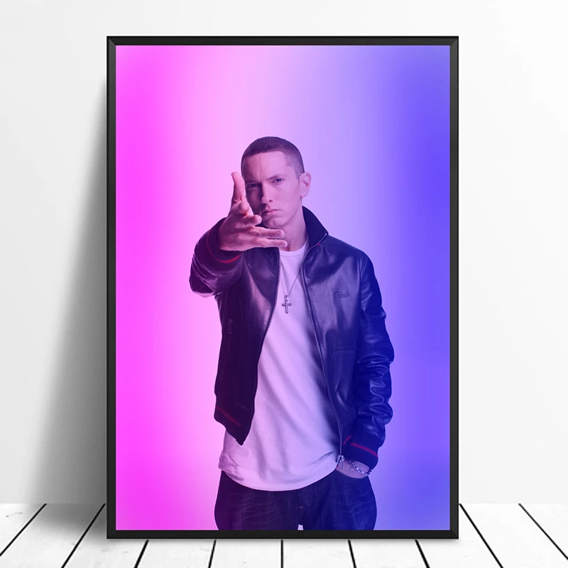 Музыкальный постер Eminem Singer в стиле хип хоп настенная живопись со звездами