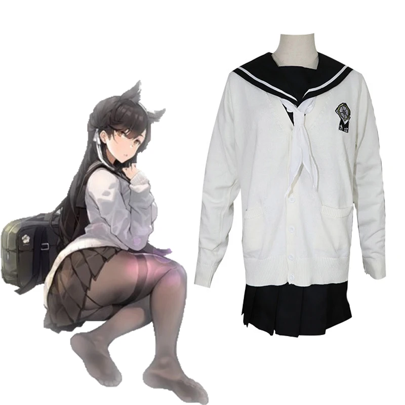Игра Azur Лэйн маскарадные костюмы Atago And Takao Косплей Школьный костюм для Хэллоуина и Рождества, карнавальный костюм