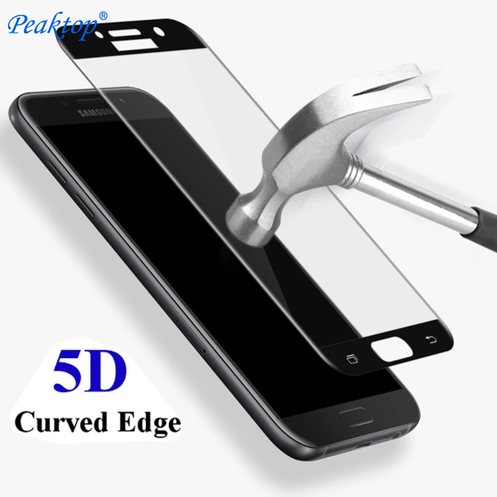 5D полное покрытие закаленное стекло для Samsung Galaxy A8 Plus 2018 A5 A3 A7 2017 A520 j5 j3 j 5 j7 Prime Max C8