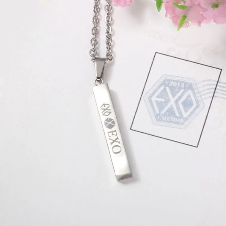 Kpop 2017 Новый звездный орнамент exo-m exo-k 13 стиль ожерелье Титановые стальные стержни