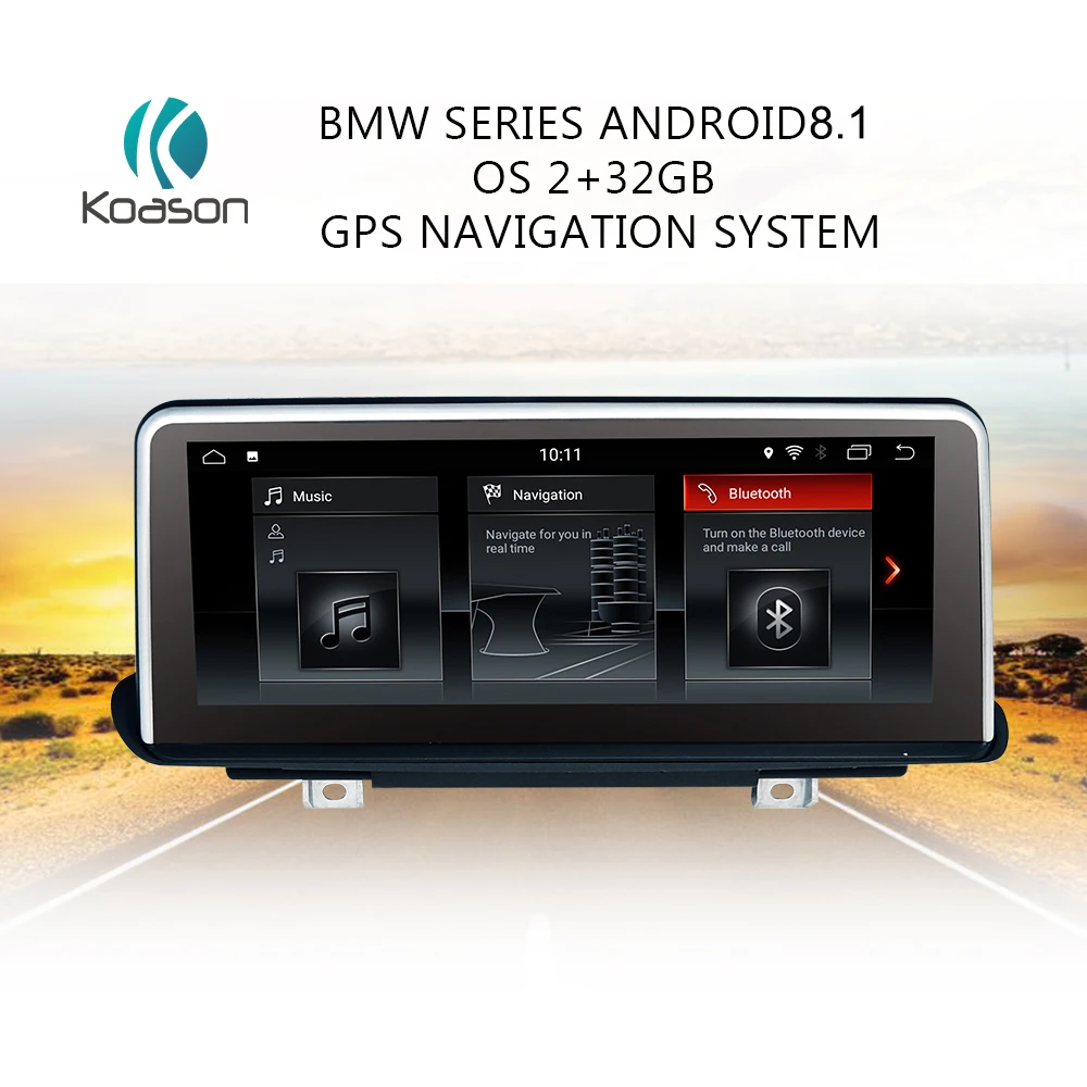 Koason 10 25 &quotсенсорный экран Android 8 1 авто GPS навигация для BMW X5 F15 X6 F16 (2014 2017)