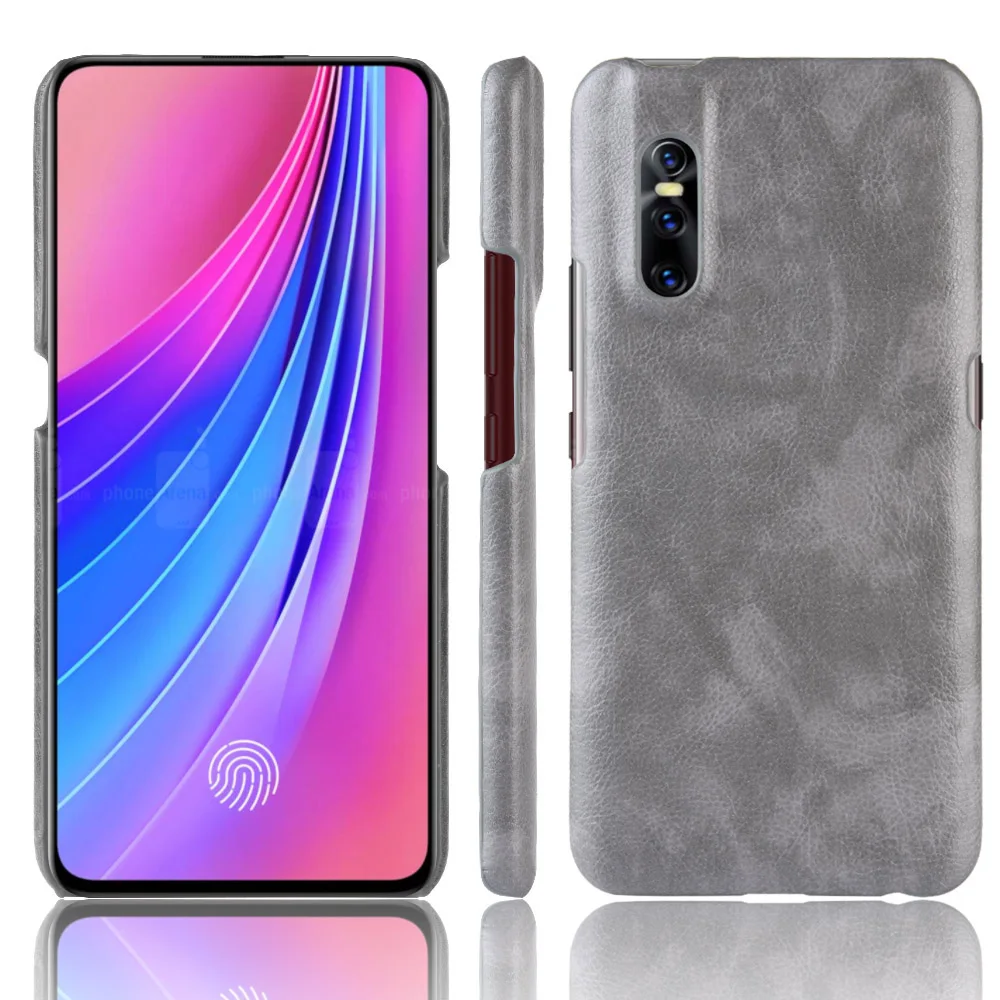 

New For Vivo V15 Pro Case vivo V15Pro 6.39"Retro PU Leather Litchi pattern Skin PC Hard Cover For vivo V15 Pro Phone Bag Case
