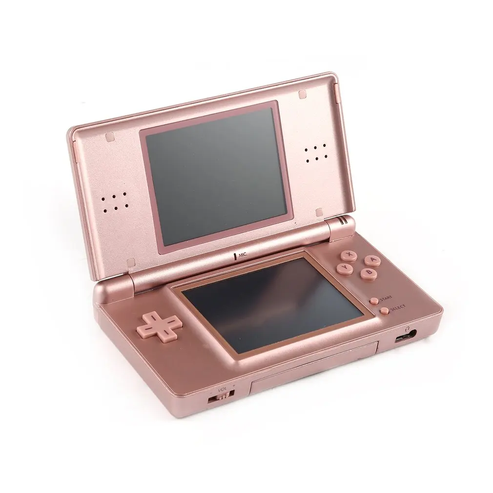 Rose gold Портативная игровая приставка в 2,7 дюймов ЖК-дисплей отображает 4-полосная Креста клавиатуры Полар-флиса Системы& игровая консоль Комплект Зарядное устройство& Стилус для NDSL - Цвет: Rose gold