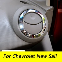 broshoo car styling for chevrolet new sail decorative 3d stickers air outlet conditioning cover frame car accessories 2pcsset