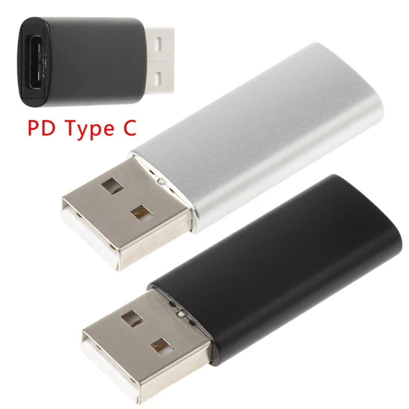 USB QC2.0 3 0 для PD type C Женский адаптер зарядного преобразователя Macbook iPhoneX 8|USB-гаджеты|