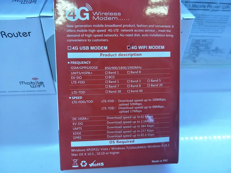 Wi Fi роутер 3G/4G 2100 Мбит/с 4G LTE|3G модемы| |