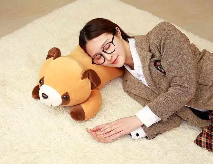 Набивная плюшевая игрушка большая 65 см енота мягкая диванная подушка подарок на