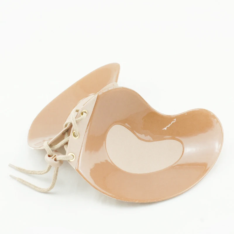 Fashion Silicone Adhesive Stick on Gel Push Up Backless Invisible Bra Brassiere 2 Colors