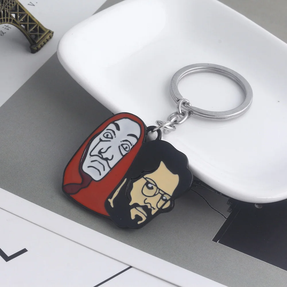 RJ Горячая Испания ТВ серии La Casa De Papel брелки House of Paper брелок деньги Heist Сальвадор