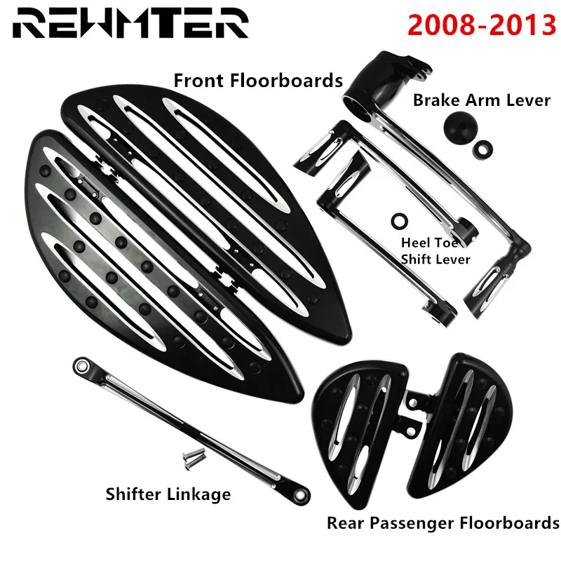 

Floorboards & Shift Lever & Brake Shift & Rear Набор для крепления пассажиров для Harley Street Glide Road King FLHR FLHX 2008-2012 2013