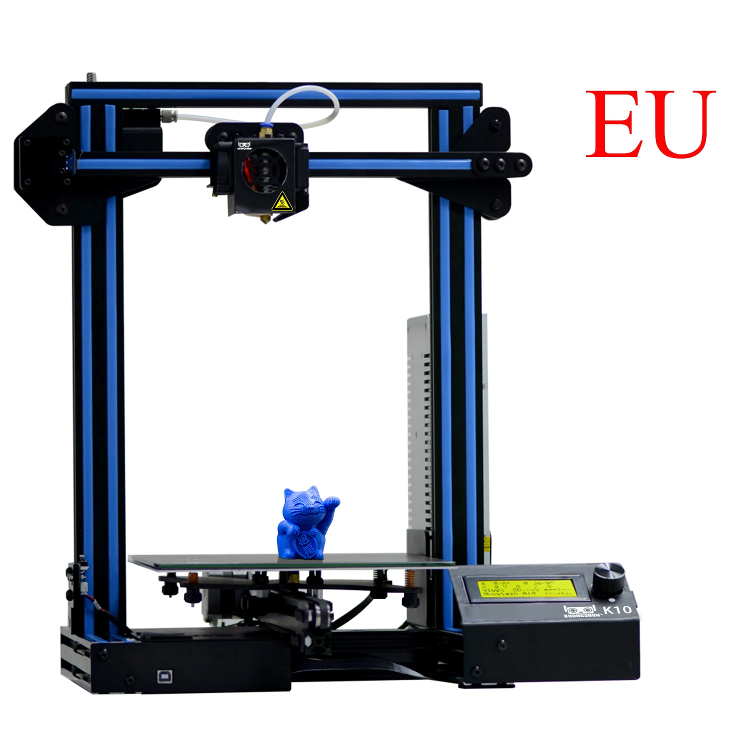 3E065-EU PLUG Kuongshun K10 с открытым исходным кодом быстрая сборка 3d принтер 220*220*260 Высокая PFrinting Accur хорошая адгезия платформа impresora 3d - Цвет: 3E065-EU PLUG