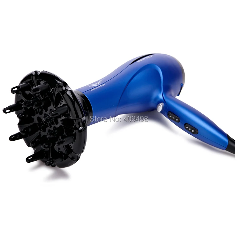 Pritech TC-1846 blue red brown professional hair dryer 2000W European plug | Бытовая техника