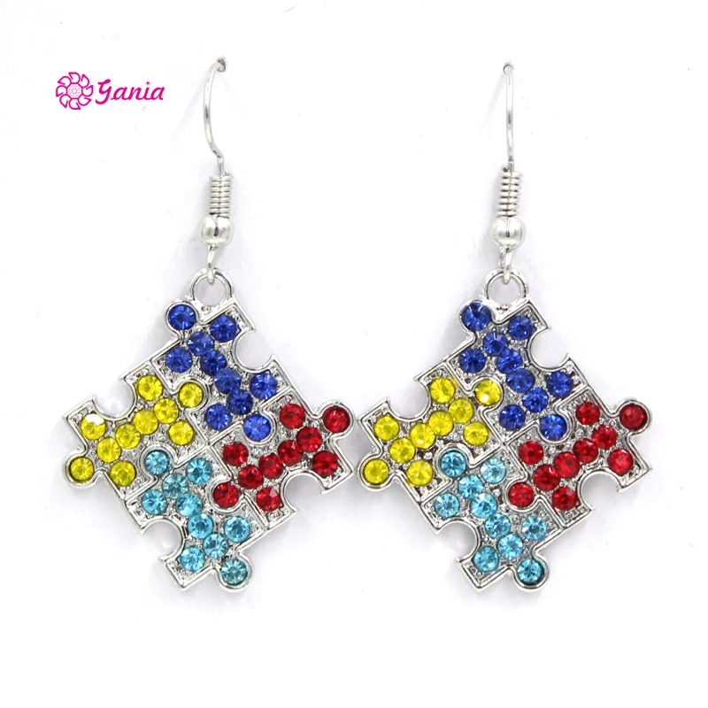 1 пар Новое поступление искусственные украшения серьги с аутизмом бижутерия