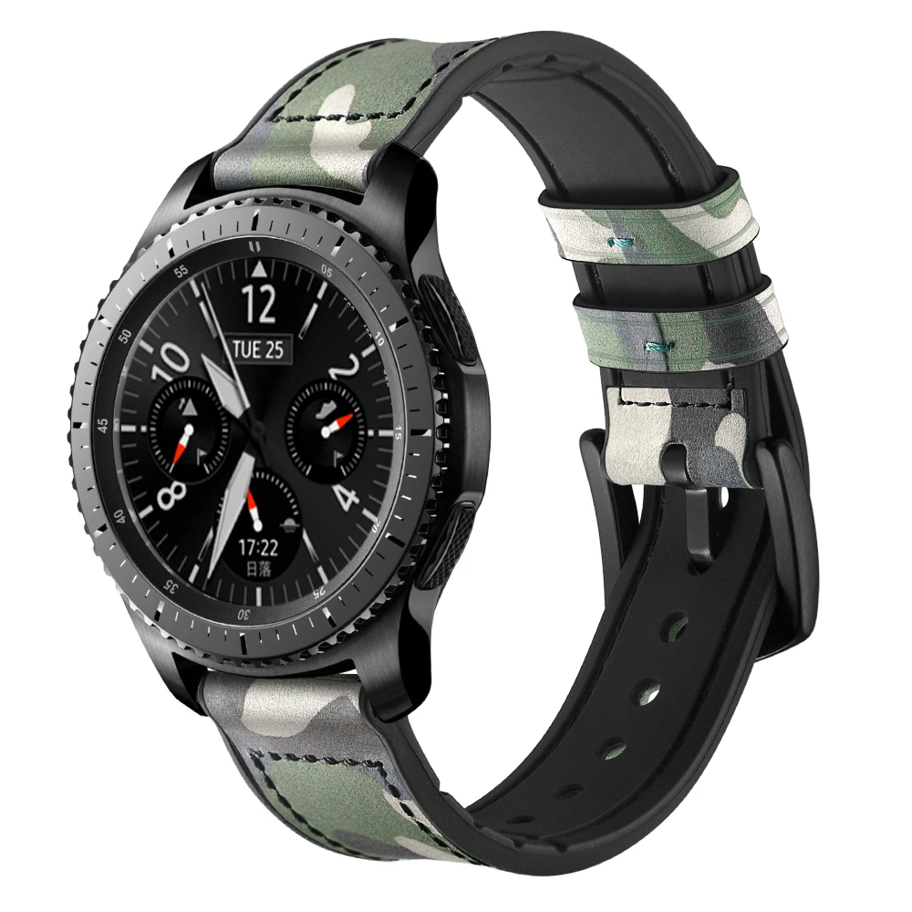 Ремешок для часов Samsung Gear S3 мягкий силиконовый ремешок из натуральной кожи Huawei Watch