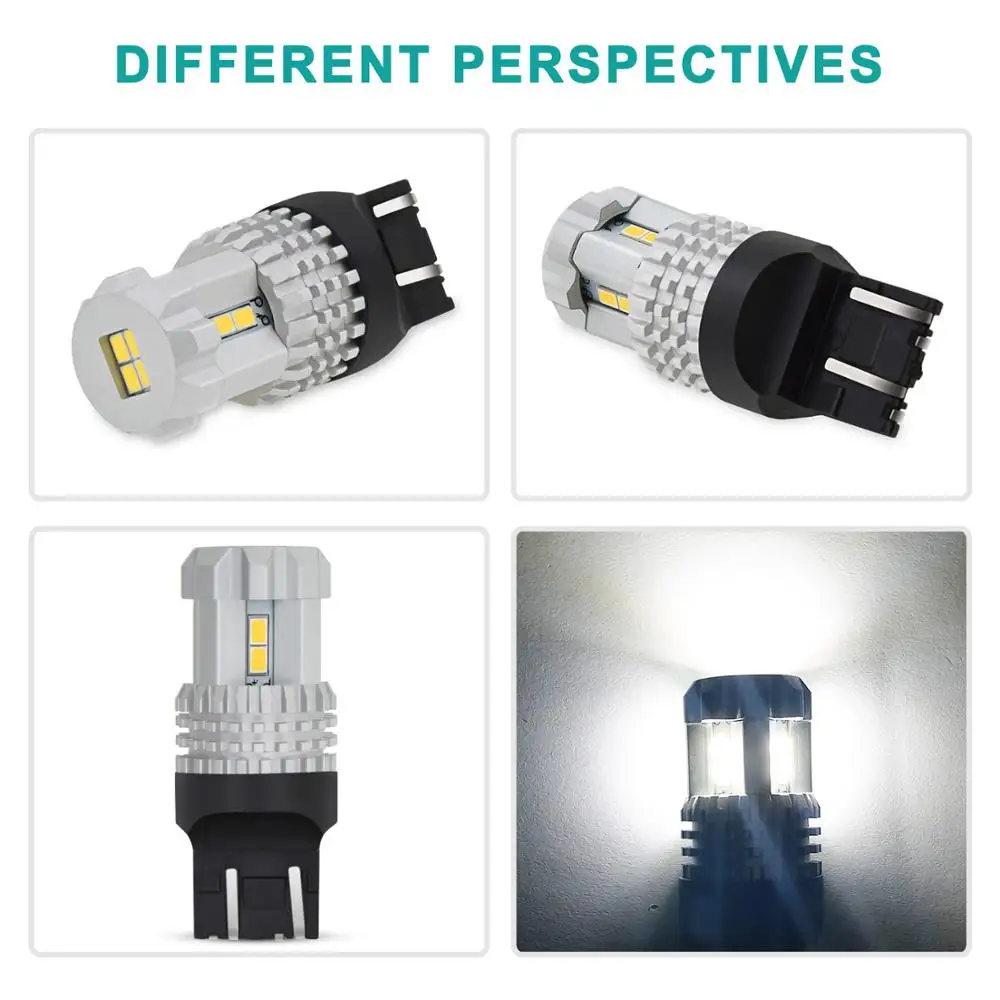 2x T20 LED CANBUS 7443 безотказные 7440 W21/5W WY21W SRCK светодиодсветодиодный фонари заднего хода