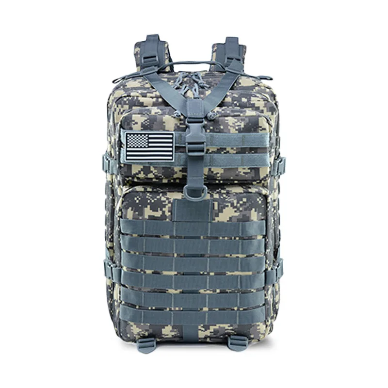 ACU Digital 45L большой емкости мужские армейские тактические рюкзаки военные штурмовые Сумки на открытом воздухе 3P EDC облегченная модульная система переноски снаряжения пакет для треккинга кемпинга охоты сумка - Цвет: ACU Digital