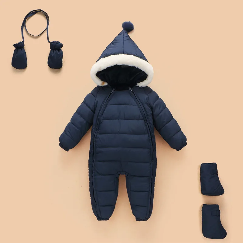 Детские зимние комбинезоны толстый костюм для мальчиков теплый зимний