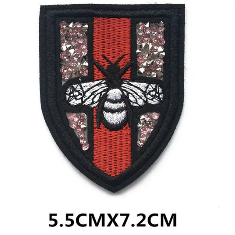 Новый патч знак пчелы ВЫСОКОЕ КАЧЕСТВО ШВЕЙНАЯ аппликация для одежды с вышивкой