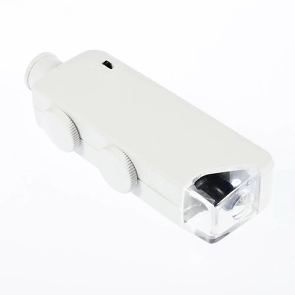New Arrival Mini 160X-200X Magnification Zoom LED Lighted light lamp Pocket Microscope Magnifier Loupe #25 | Инструменты