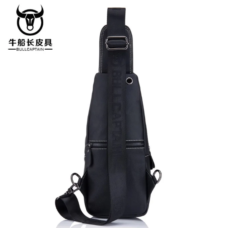 BULLCAPTAIN 2 цвета Новый Для мужчин Crossbody Груди Мешок отдыха из натуральной кожи