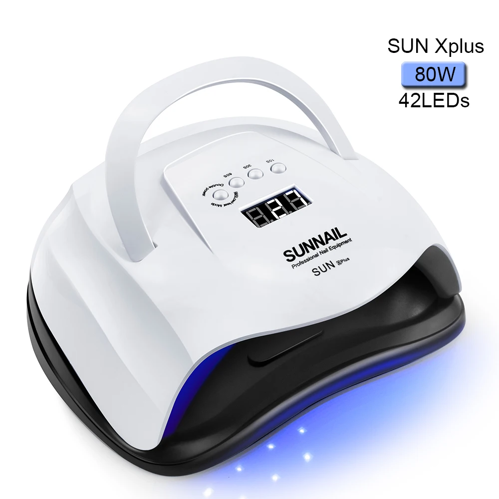 Сушилка для ногтей I'M GIRL SUN X Plus 80 Вт Светодиодный УФ лампа с двойной мощностью 42