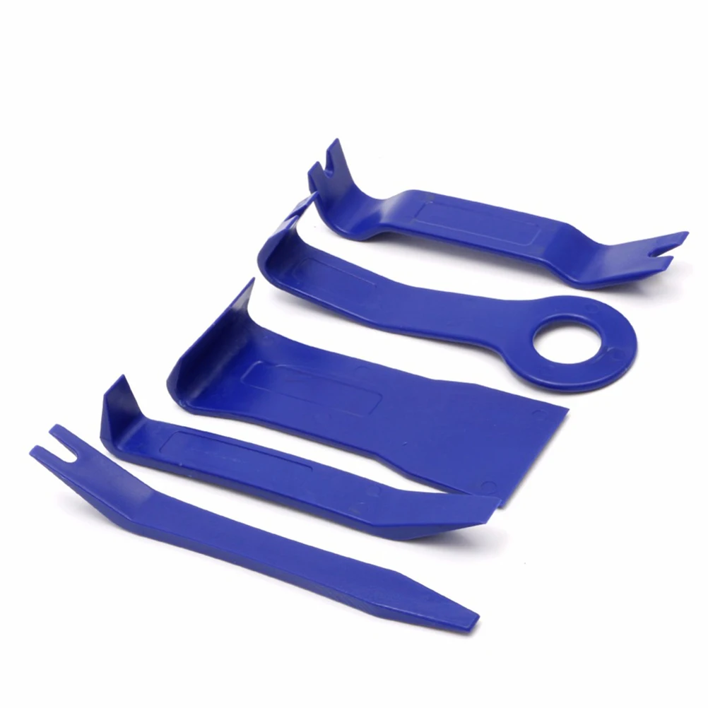 5pcs Auto Trim Removal Tool Kit Fastener Remover Pry Bar Scrapper Set Body Repair Tools Door Molding Dash Panel Tire |