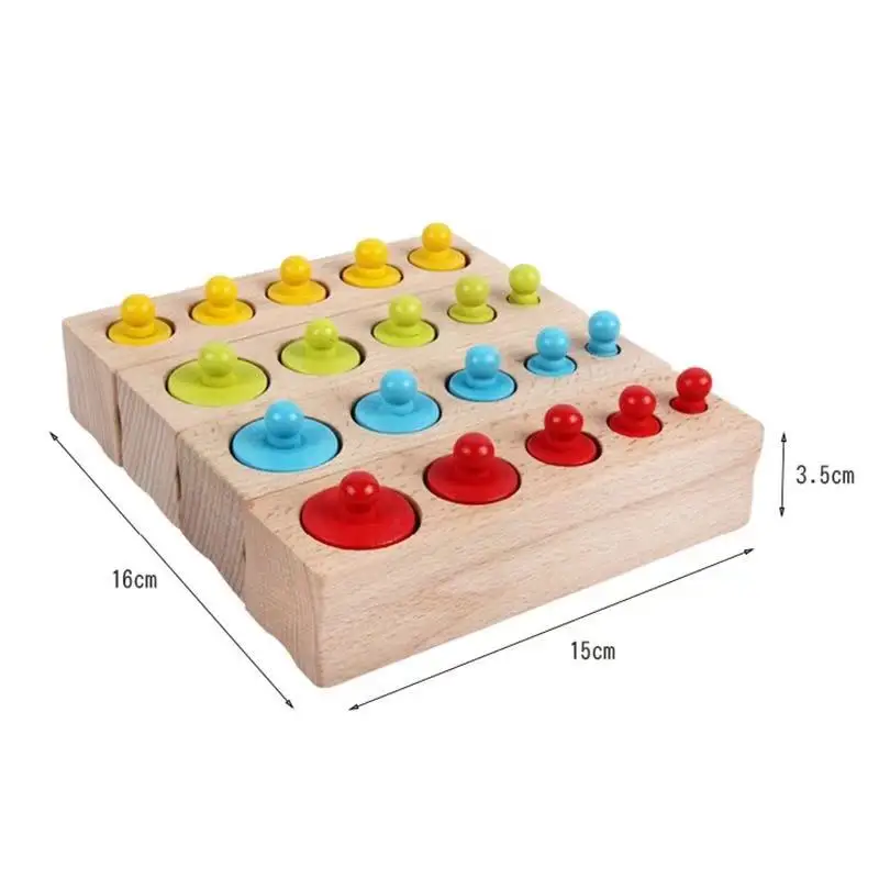 Цилиндр Монтессори для детей Детские Обучающие деревянные игрушки цилиндр