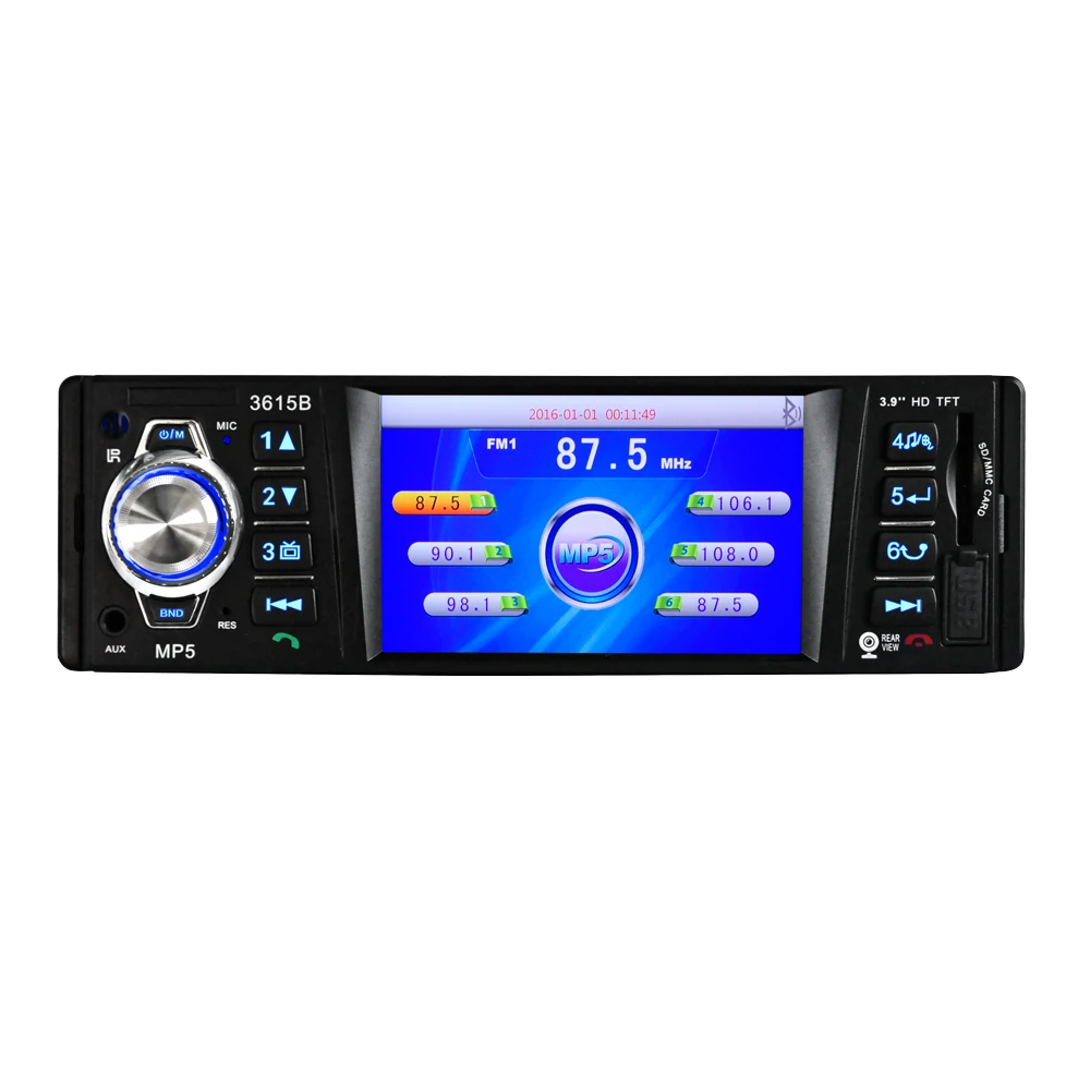 3615B 3 9 дюйма TFT Автомобиль MP5 Многофункциональный плеер автомагнитолы Bluetooth MP3 MP4 FM