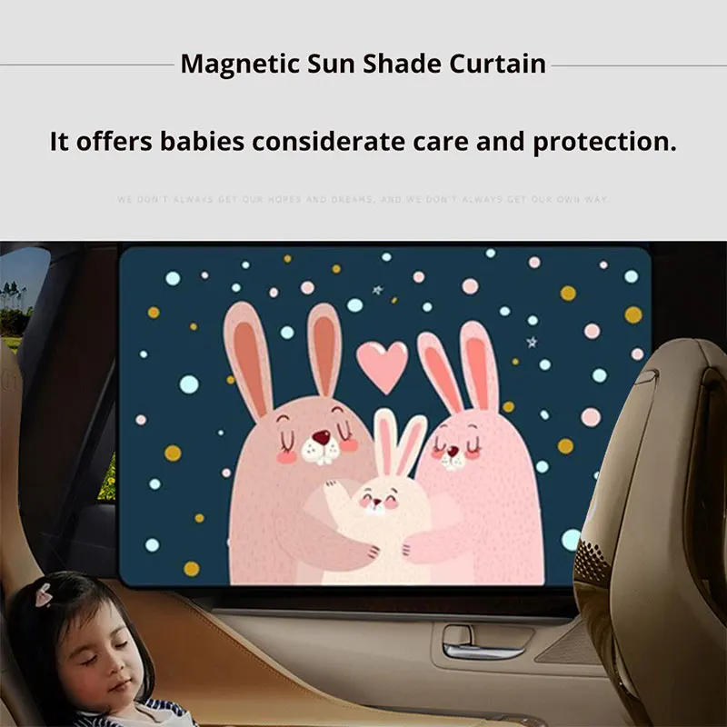 Магнитная занавеска на боковое стекло автомобиля солнцезащитный козырек с УФ