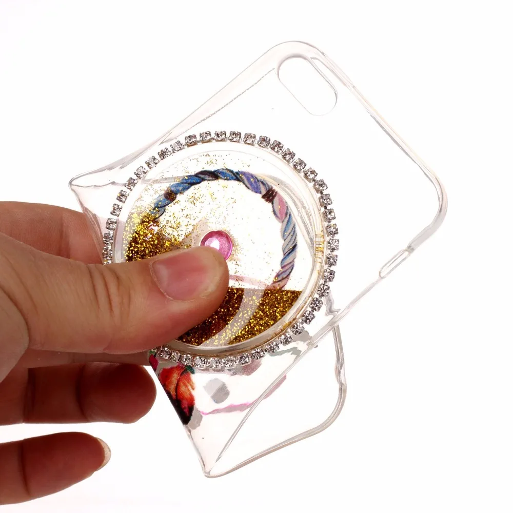 Для Apple iPhone 5C случае роскошный блеск Bling зыбучие пески блестящие случаев Мягкие