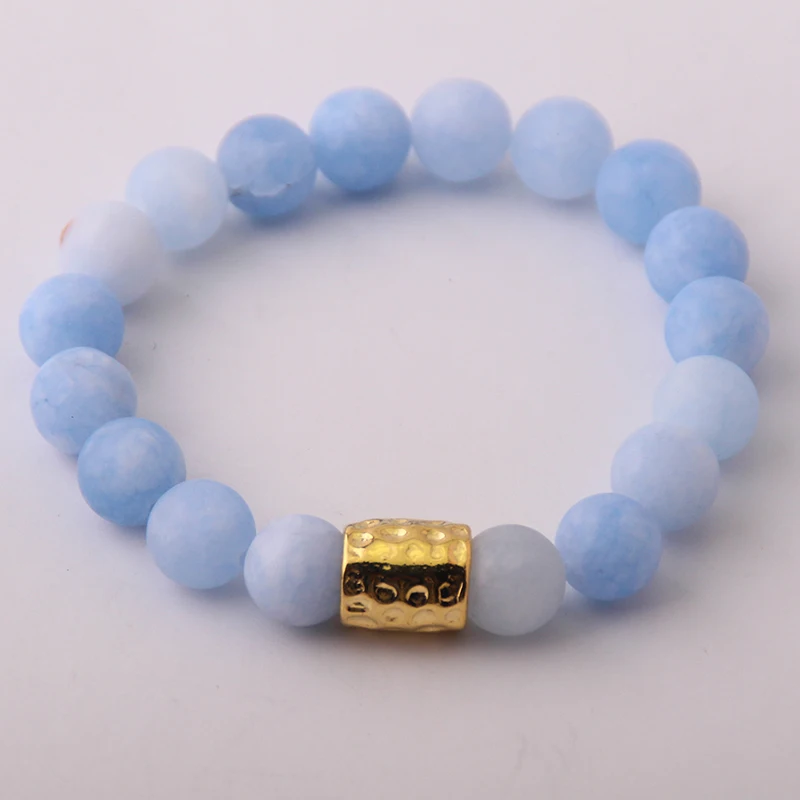Fashion Stones Stretch bracelets Beautiful Summer Color Natural Stone Bracelet bangle |