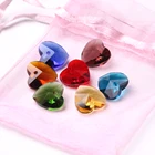 Стеклянные бусины-разделители в форме сердца, 1014 мм