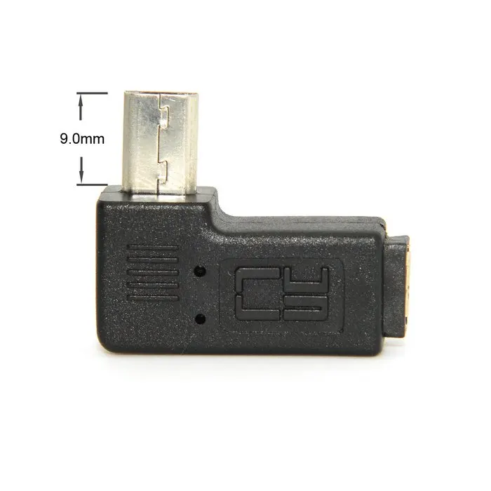 2 шт. удлинитель переходник для Micro USB 9 мм|angled micro usb|right angle usbmicro usb 5pin |