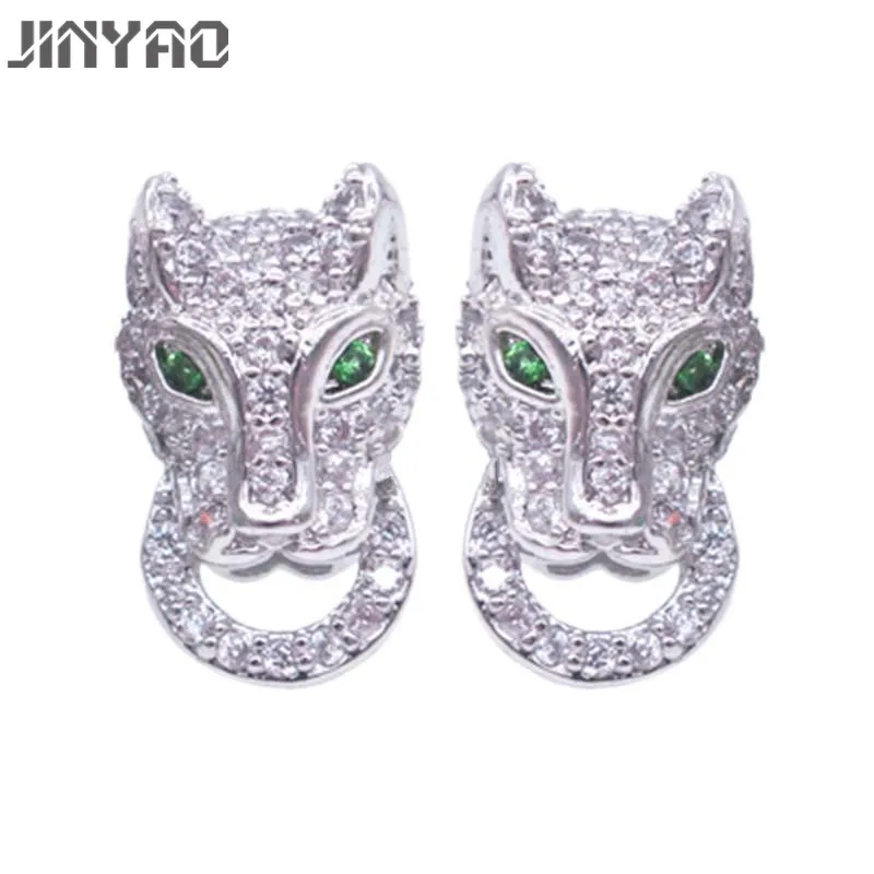 JINYAO модные ювелирные изделия кубический циркон тигр золото Цвет Серьги