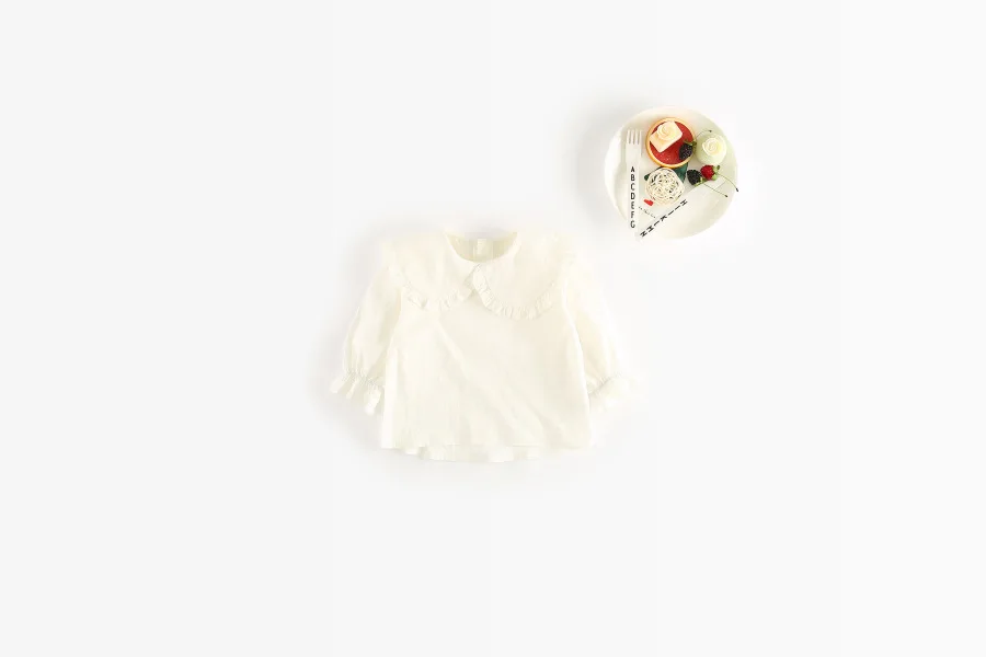 Одежда для маленьких девочек хлопковые футболки с длинными рукавами Топы И