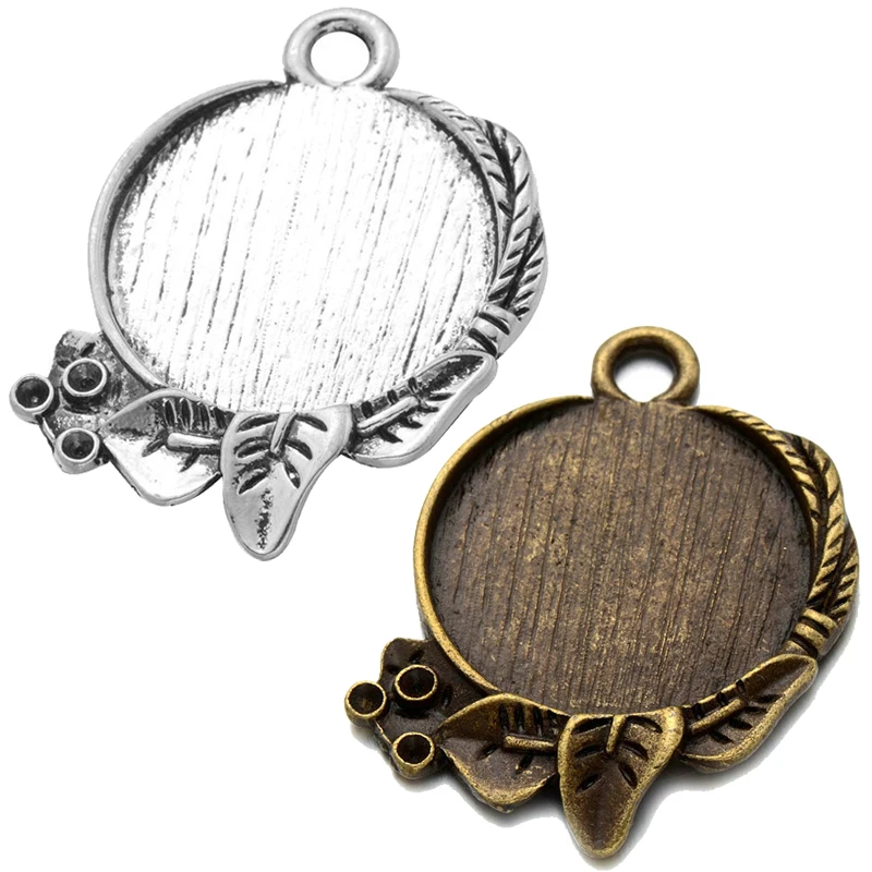 Круглые Стеклянные Кабошоны 5 шт./лот 20 мм ожерелье с подвеской в виде цветов