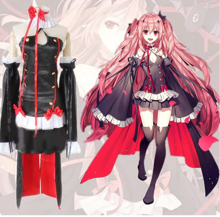 Костюм для косплея из аниме Owari no Seraph Krul Tepes женский костюм третий предродитель