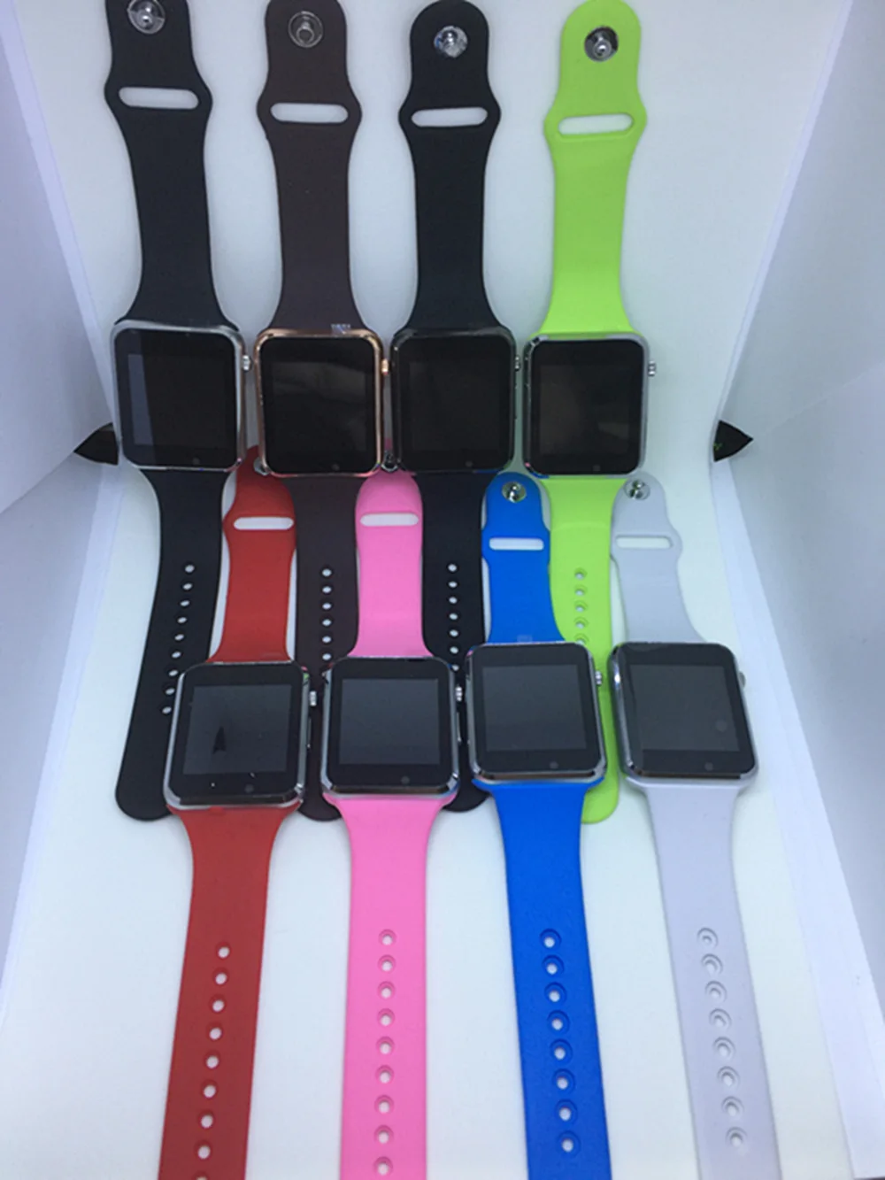100 шт. A1 наручные часы Bluetooth Смарт часы спортивные Шагомер трекер Smartwatch для Android смартфон Россия T15 PK DZ09 GT08