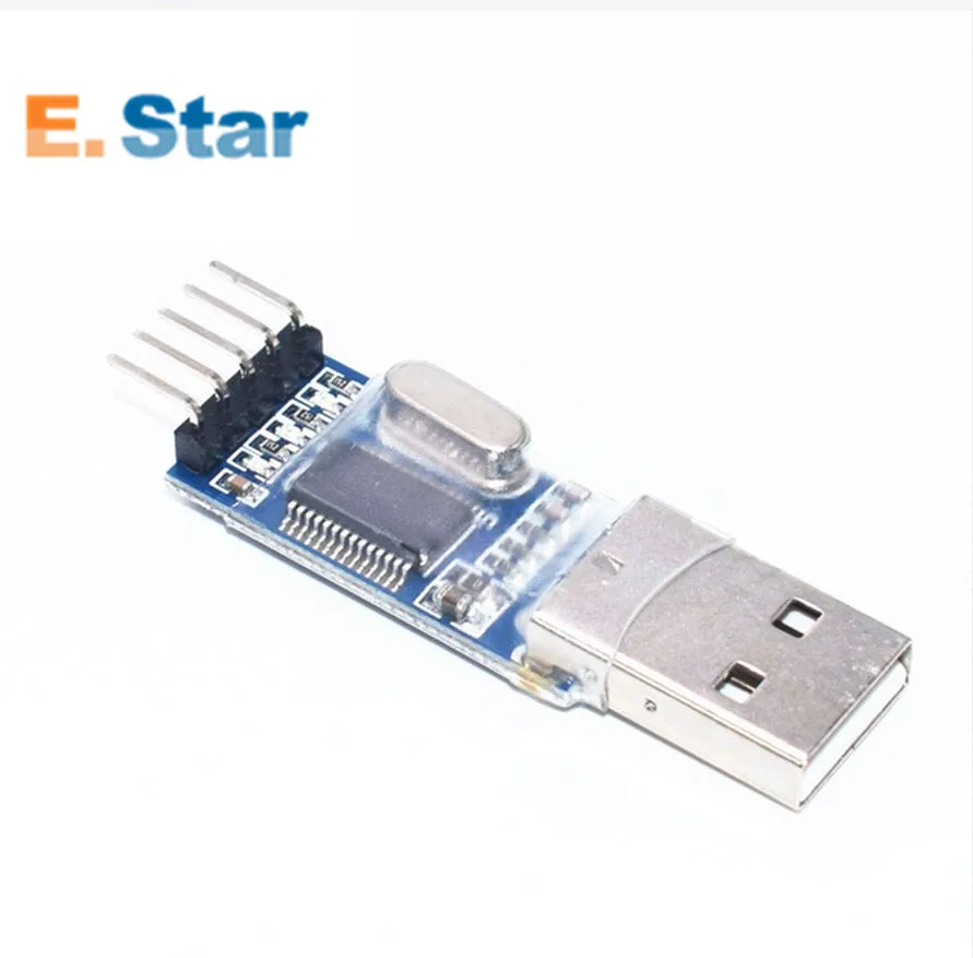 Программатор микроконтроллера USB к TTL / USB-TTL/STC/PL2303 in nine Upgrade plate с прозрачной