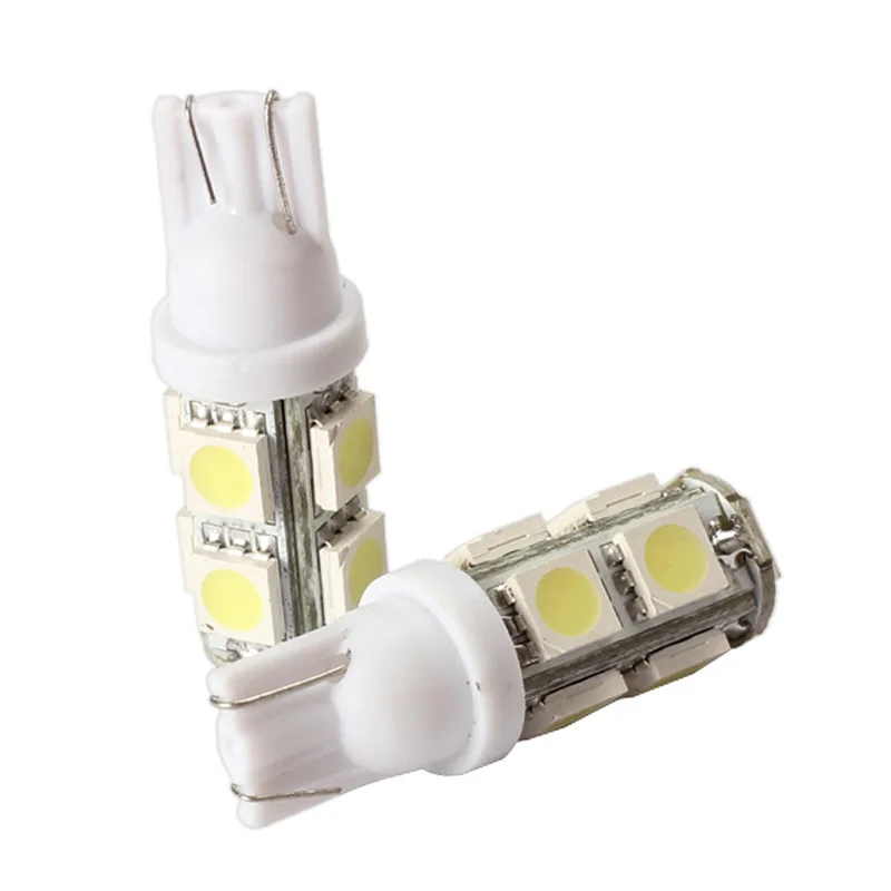 2 шт. 194 168 W5W 9SMD 5050 LED белый свет автомобильная лампа заднего фонаря яркий