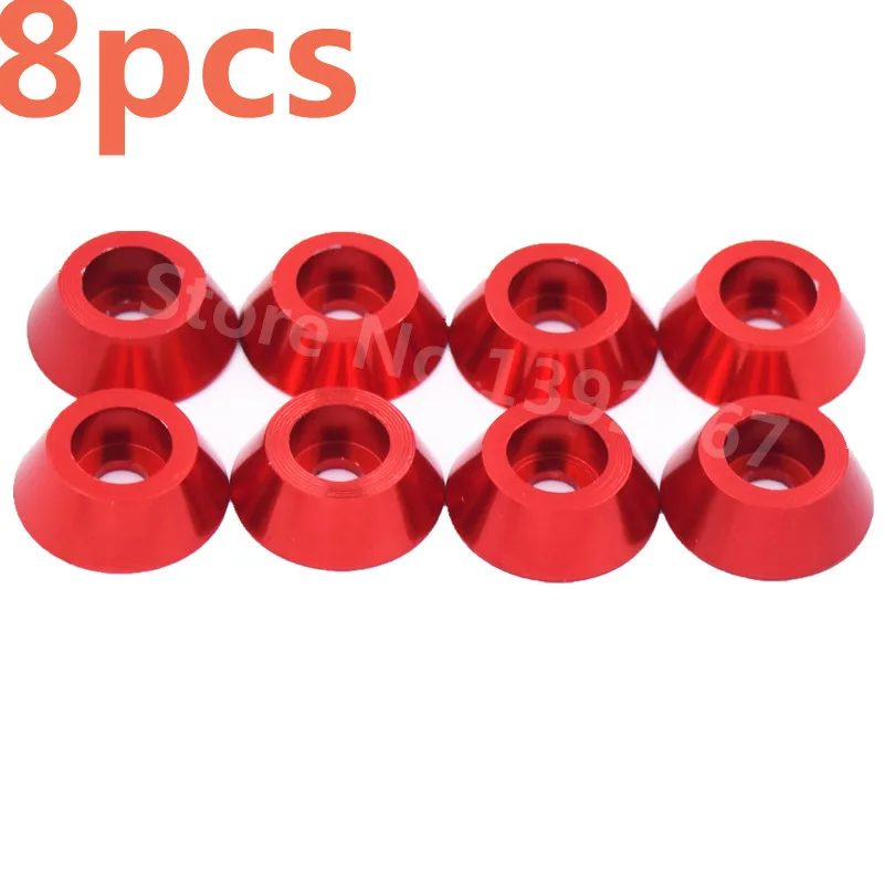 8Pcs Aluminum Alloy M3 Cup Head Screw Washer Upgrade Parts 12MM*8MM*3MM*high 4MM For RC Car Remote Control Cars | Игрушки и хобби