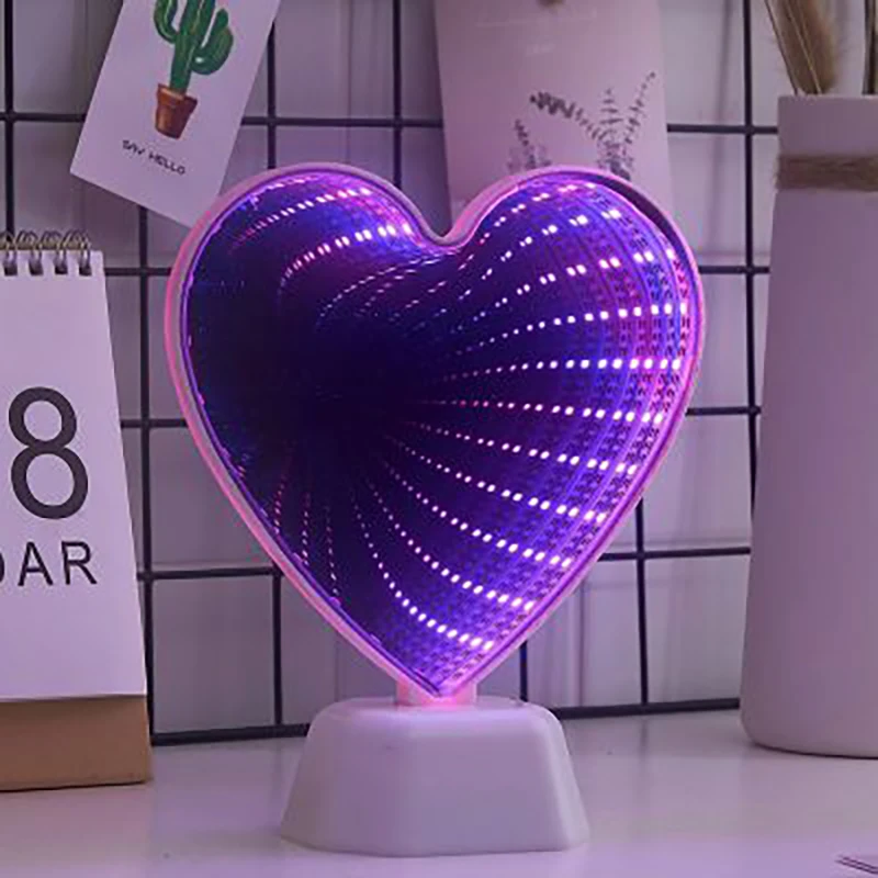 LED Двусторонняя туннельная прикроватная лампа с изображением ананаса фламинго