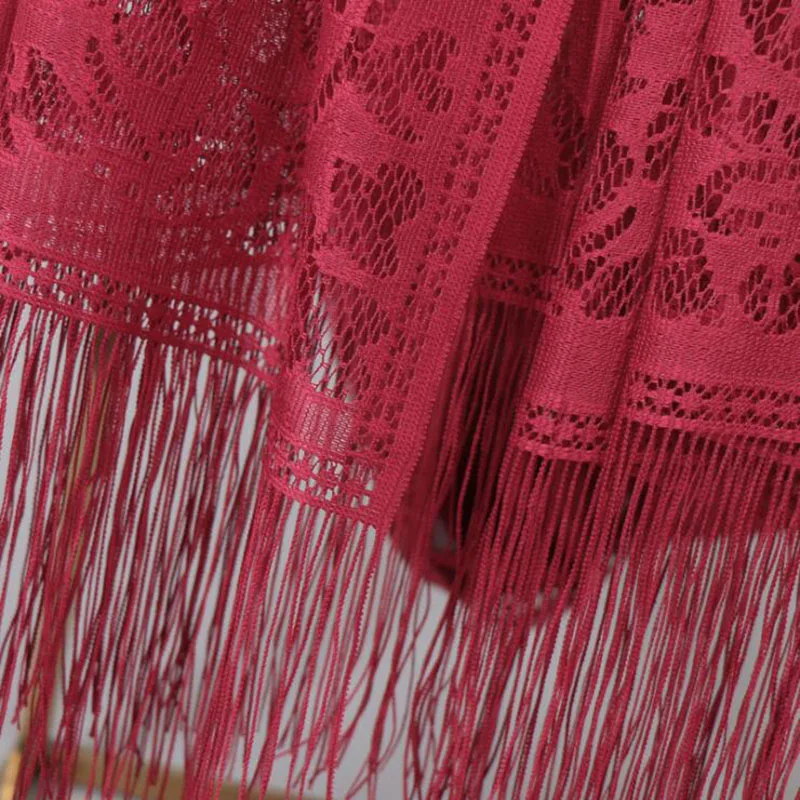 Весна 2019 женский кружевной шарф головной платок полый треугольный женские шали и